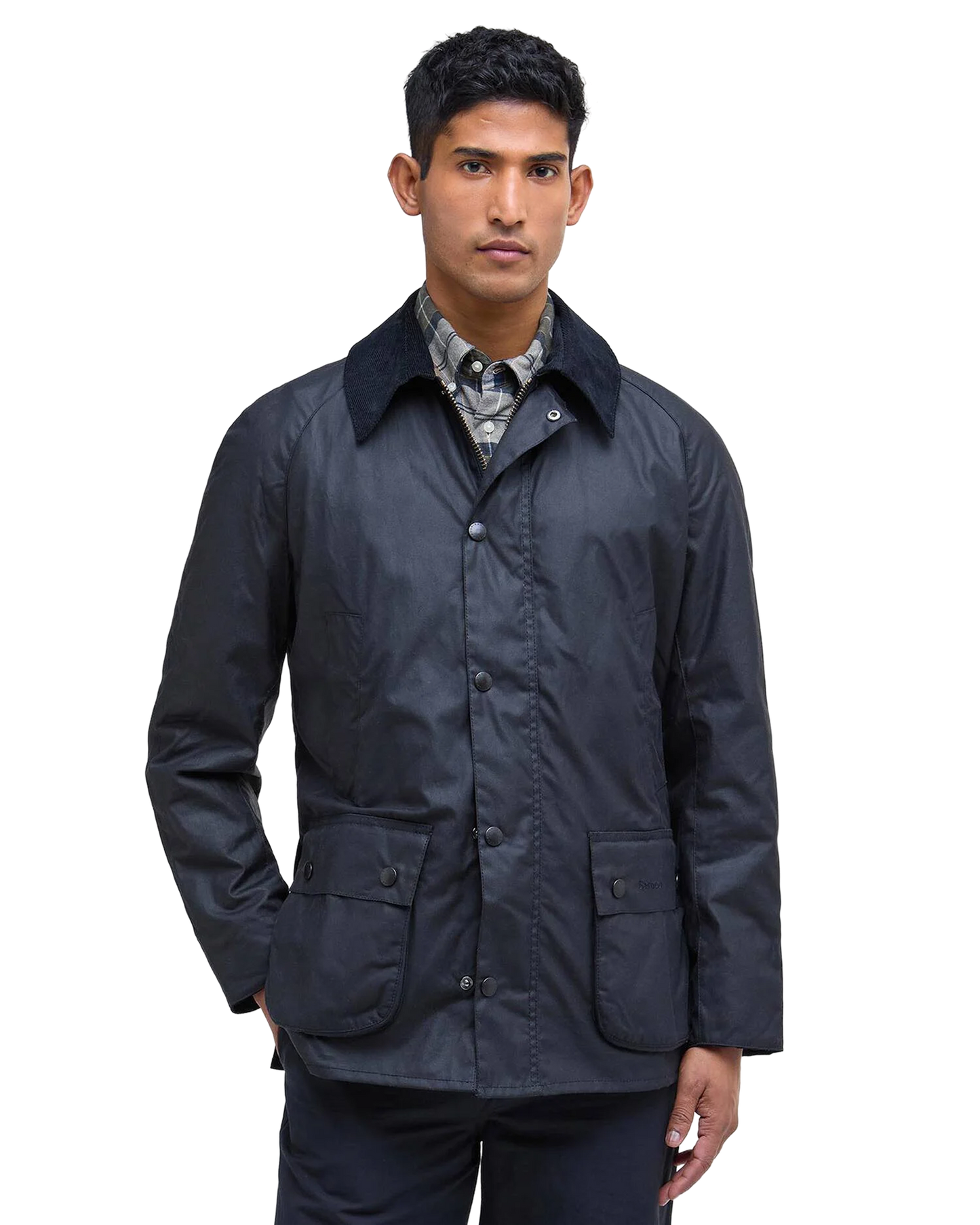 Barbour Ashby Wax Jacket Navy