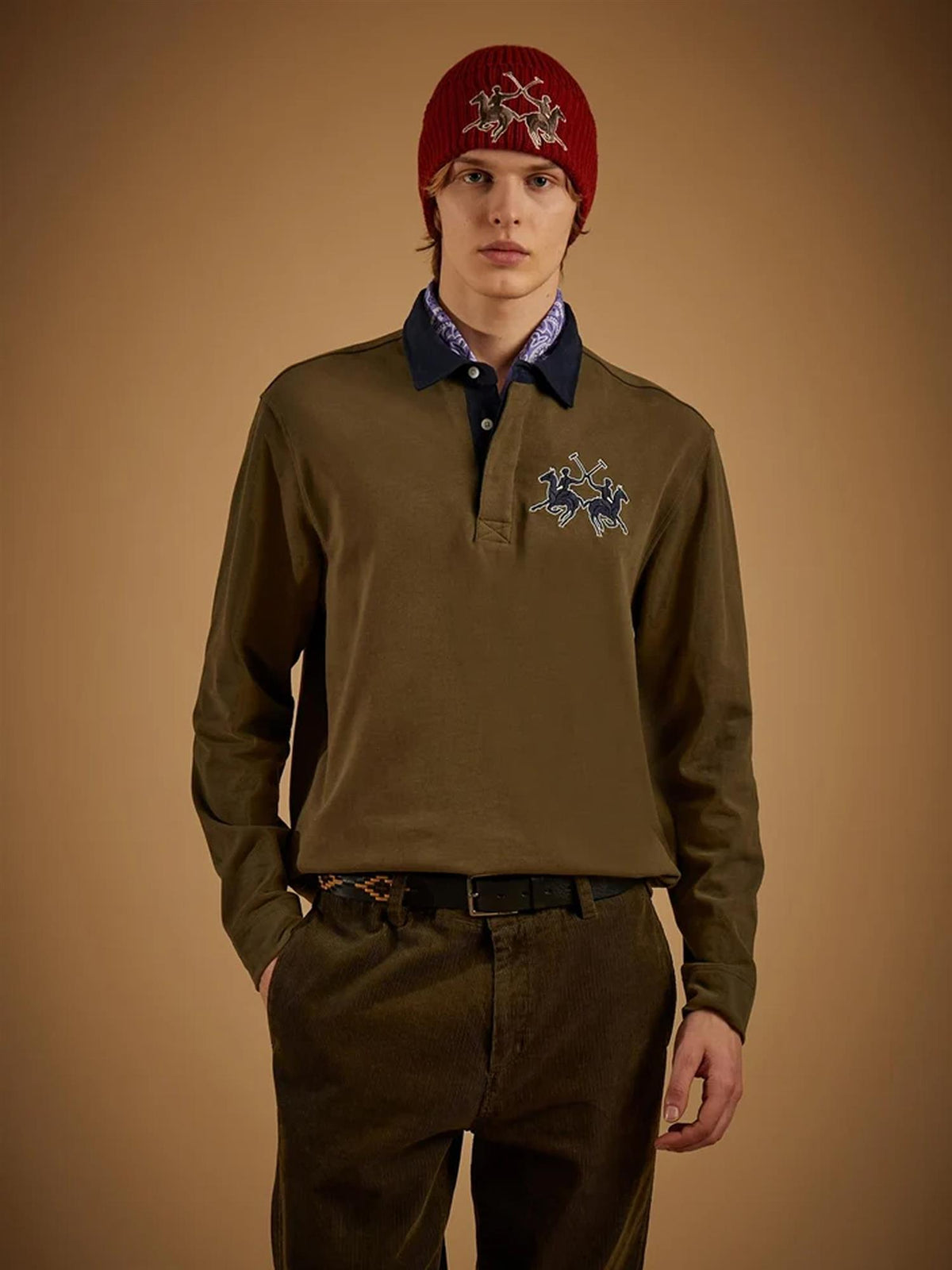 Devin Langermet Polo – Olive Night