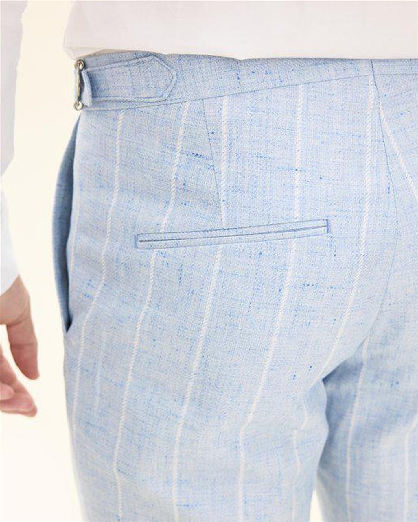 Dandy Side Adjuster Trousers - 	Sky Blue