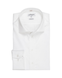 Houston Hvit Twill Skjorte, Custom Fit