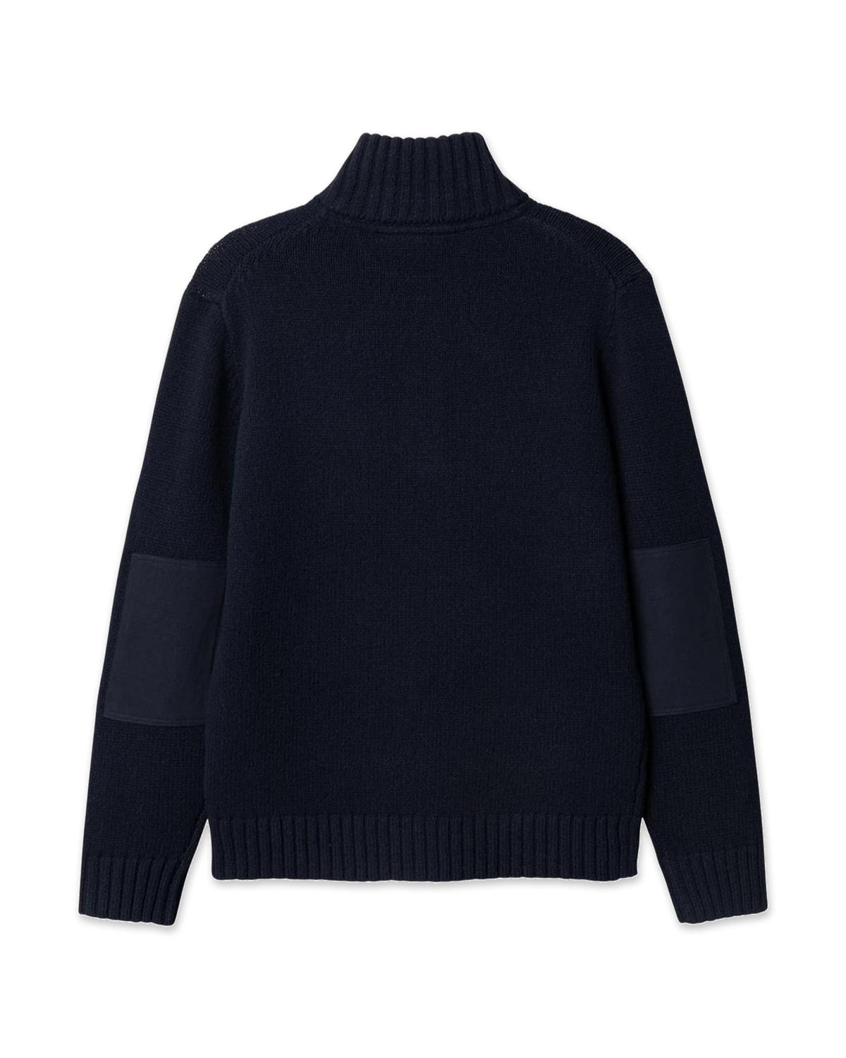 Blue de Gênes BGfraser Zip Knit – Dark Navy