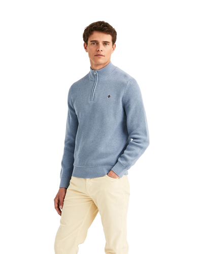 Colin Half Zip Light Blue