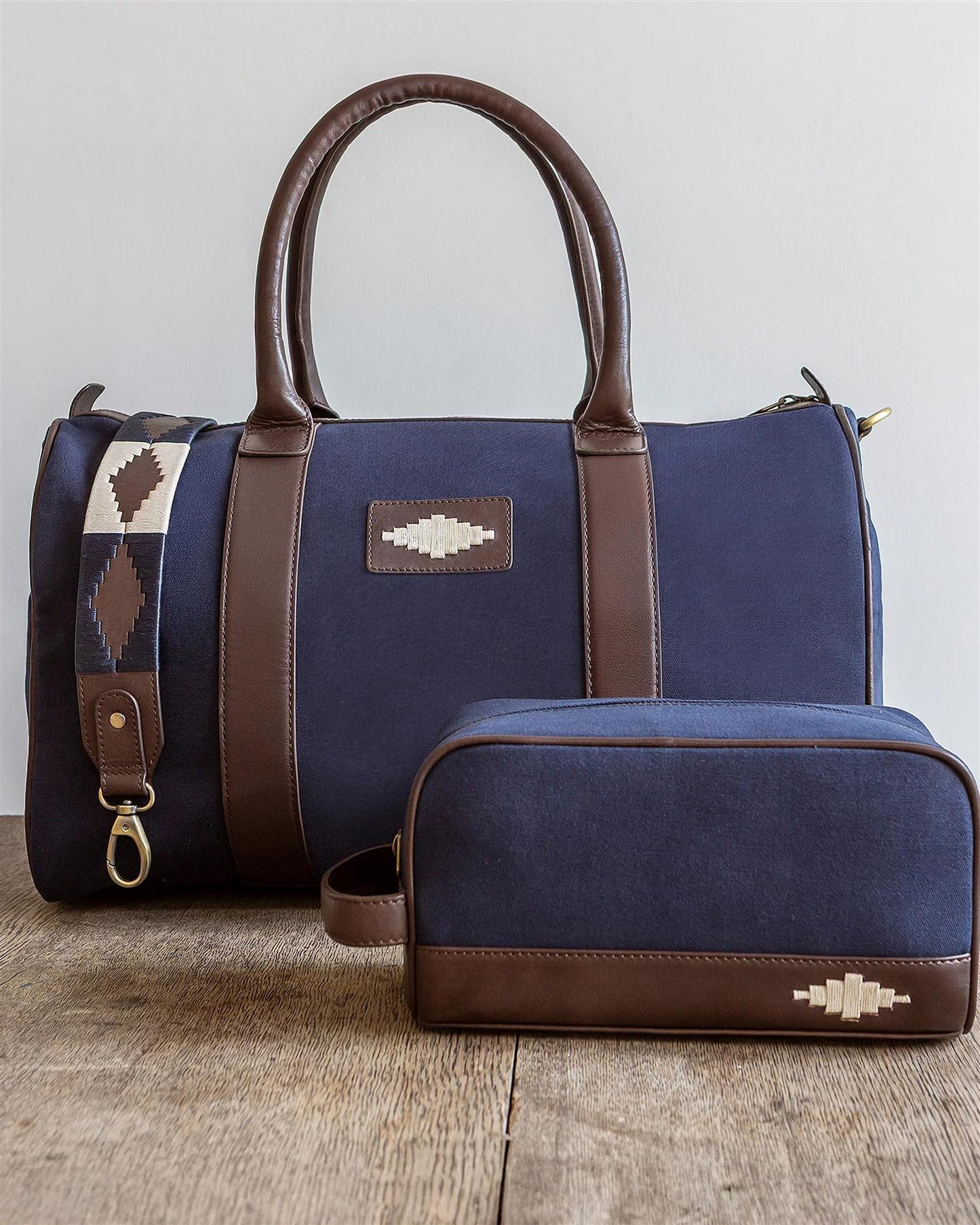 Varon Small Travel Bag - Navy Canvas