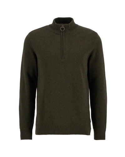 Holden Quarter-Zip Jumper – Olive Marl