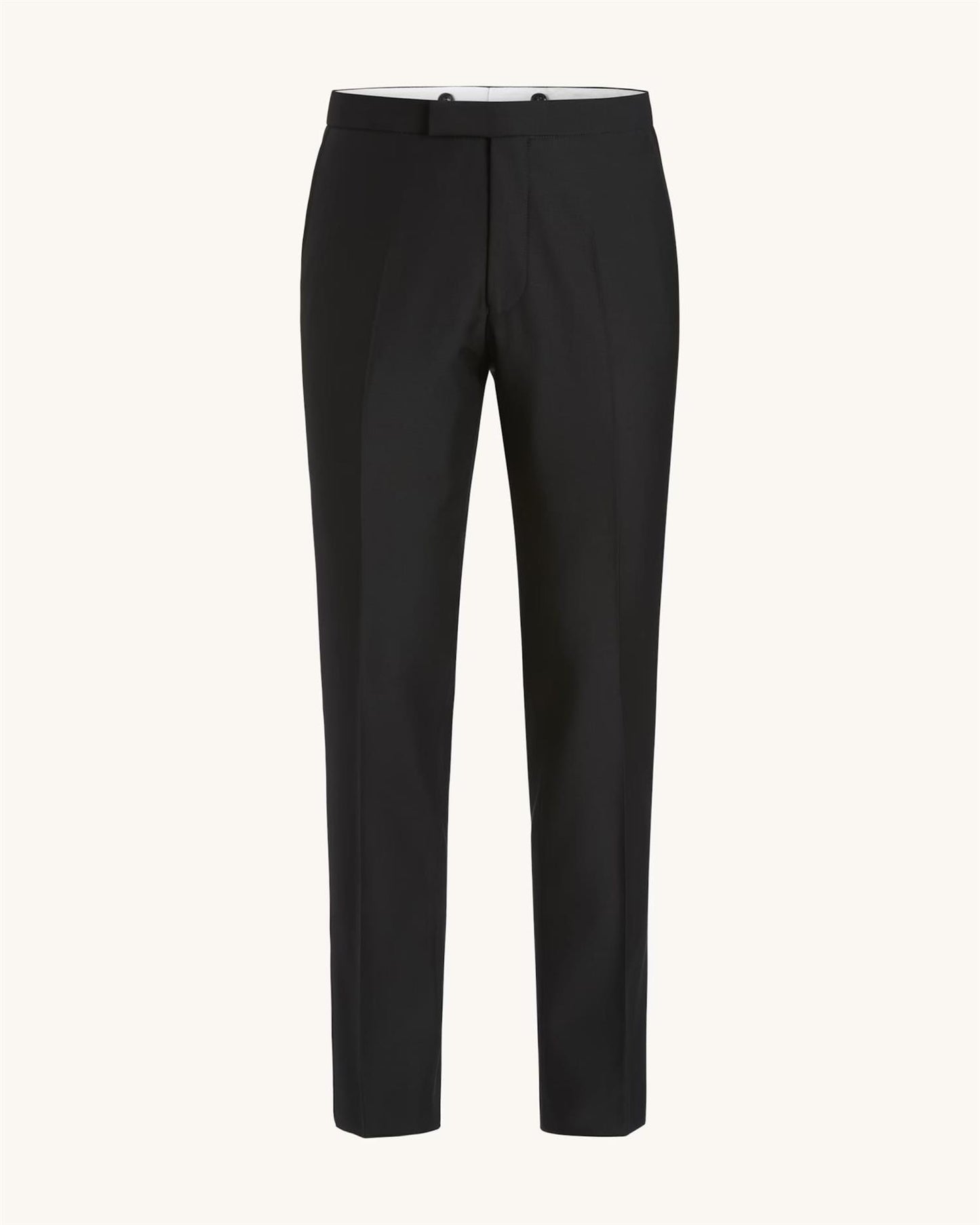 Slim Fit Microstructure Smokingbukser (Modell: Denz | 100% Ull)