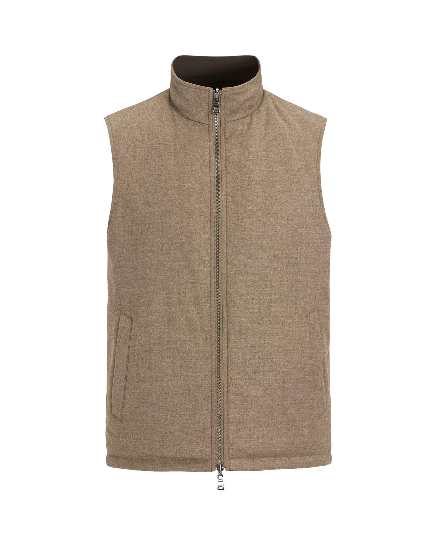 Oscar Jacobson Reversible Padded Flannel Vest – Melange