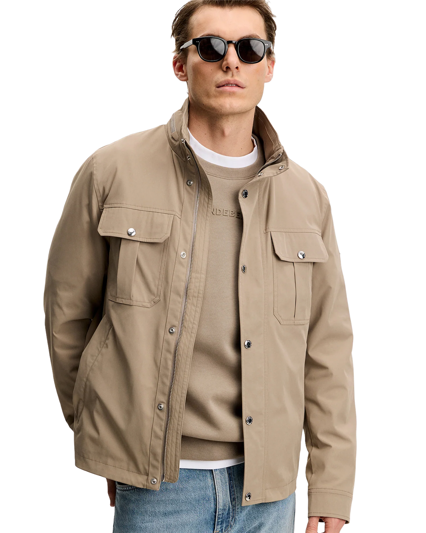 J.Lindeberg Bailey Recy Poly Jacket – Brindle