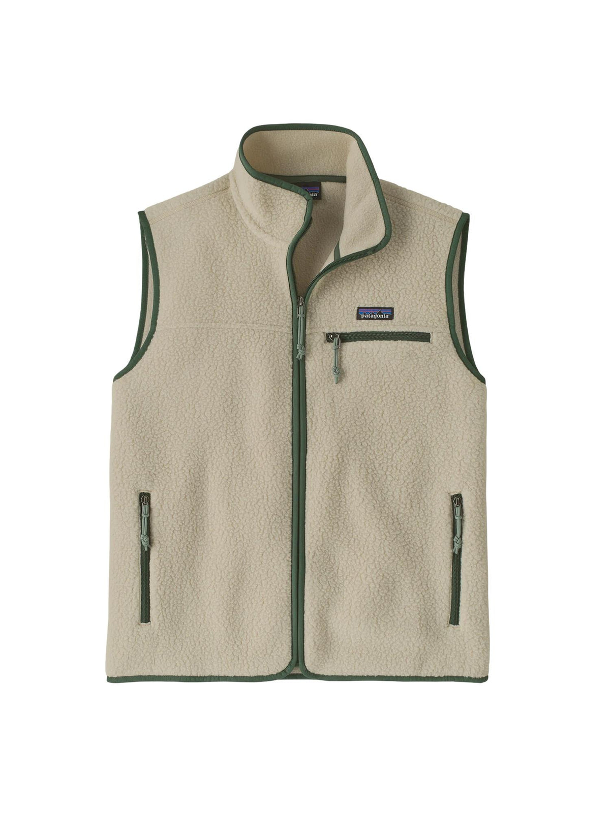 Patagonia Retro Pile Fleece Vest - Pelican w/Canopy Green