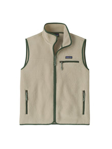 Patagonia Retro Pile Fleece Vest - Pelican w/Canopy Green