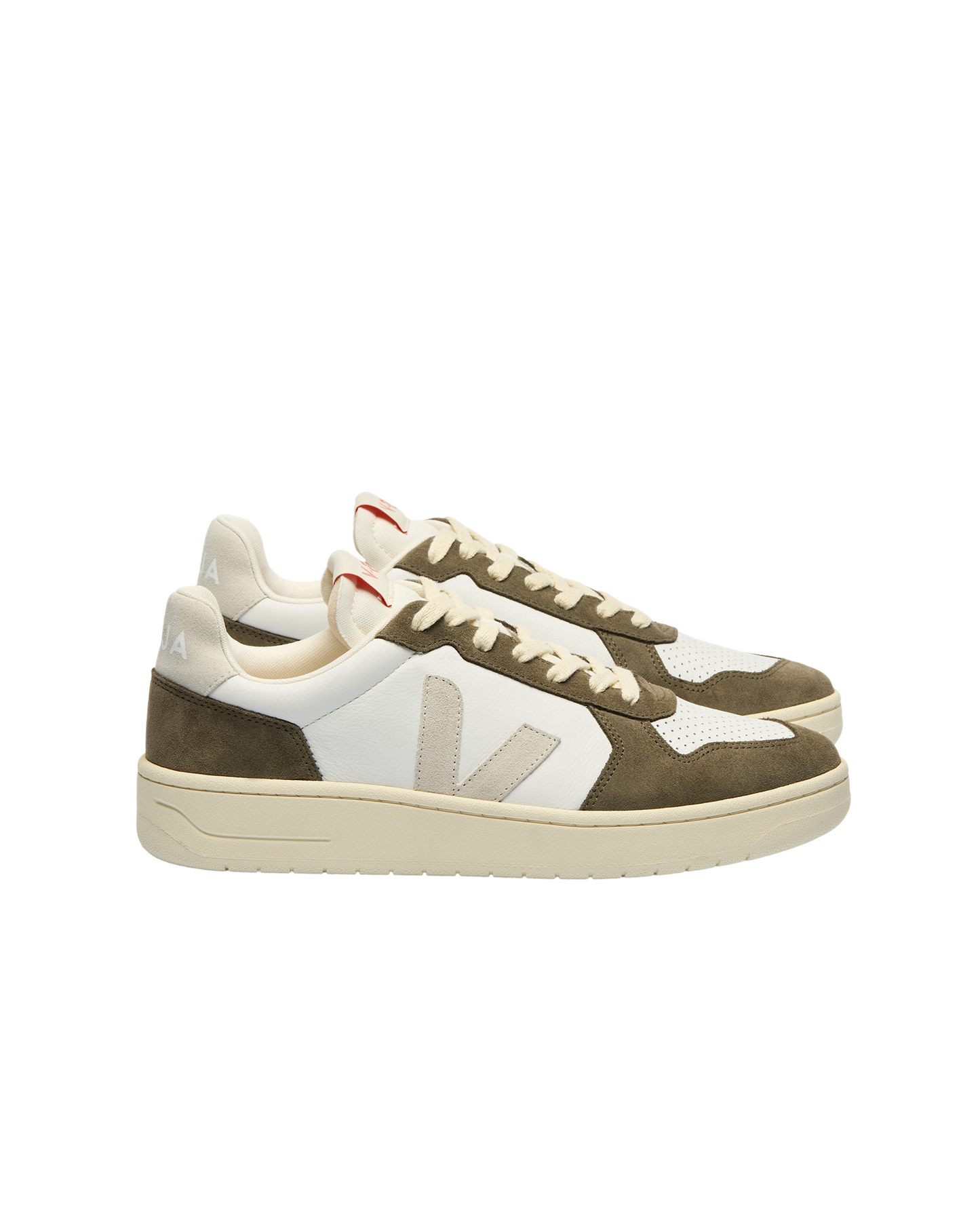 V-82 LEATHER WHITE NATURAL KAKI