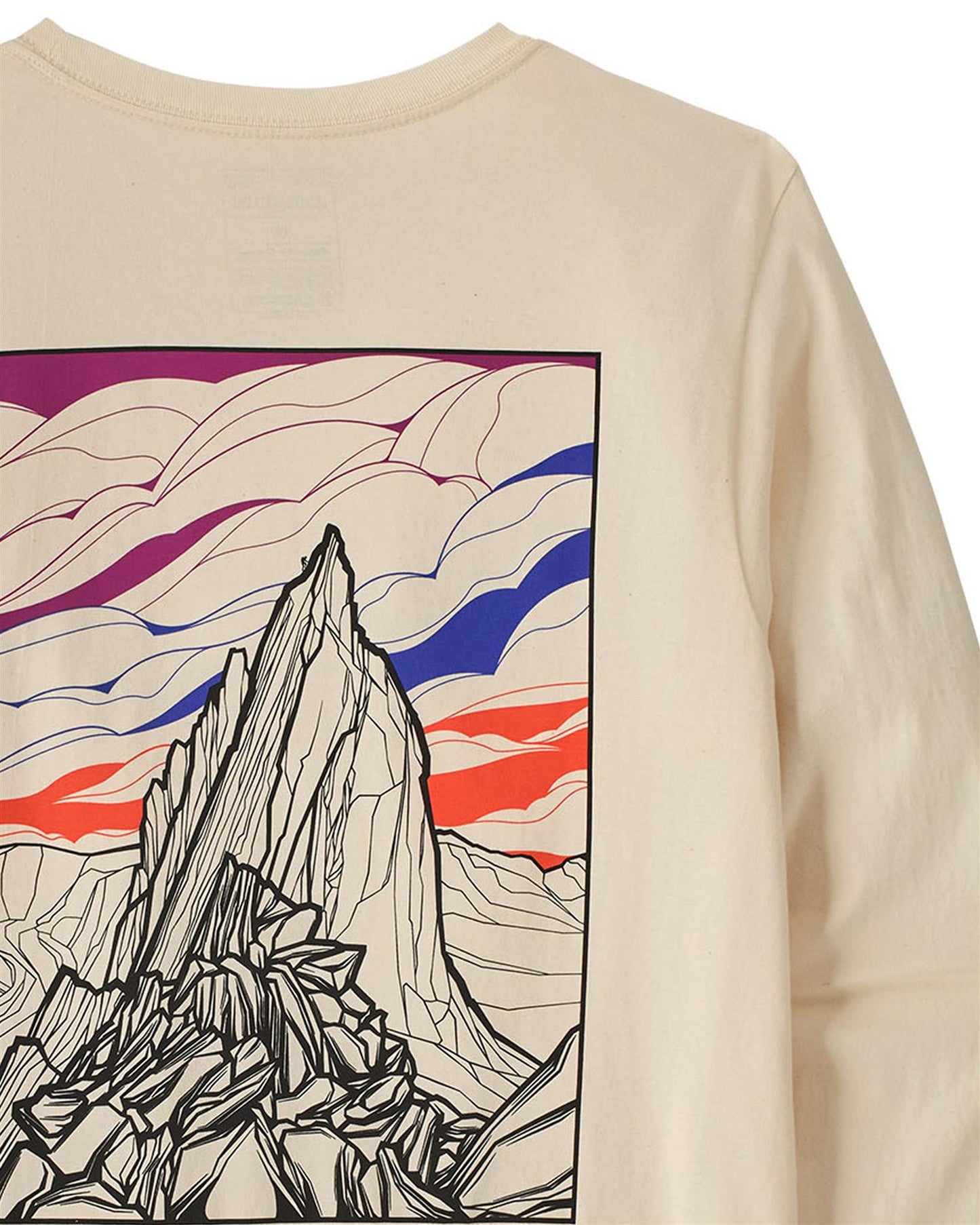 Long-Sleeved Cloud Drag T-shirt Beige
