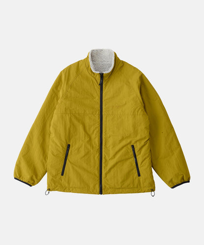 Reversible Sherpa Jacket Natural/Chartreuse