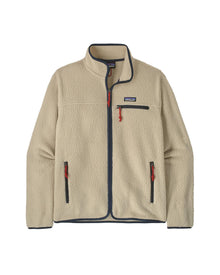 Retro Pile Fleece Jacket – Pelican w/ Smolder Blue