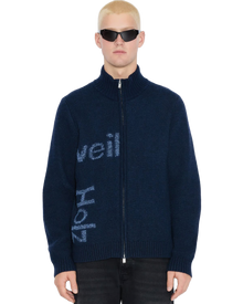 Haza Logo Zip Cardigan