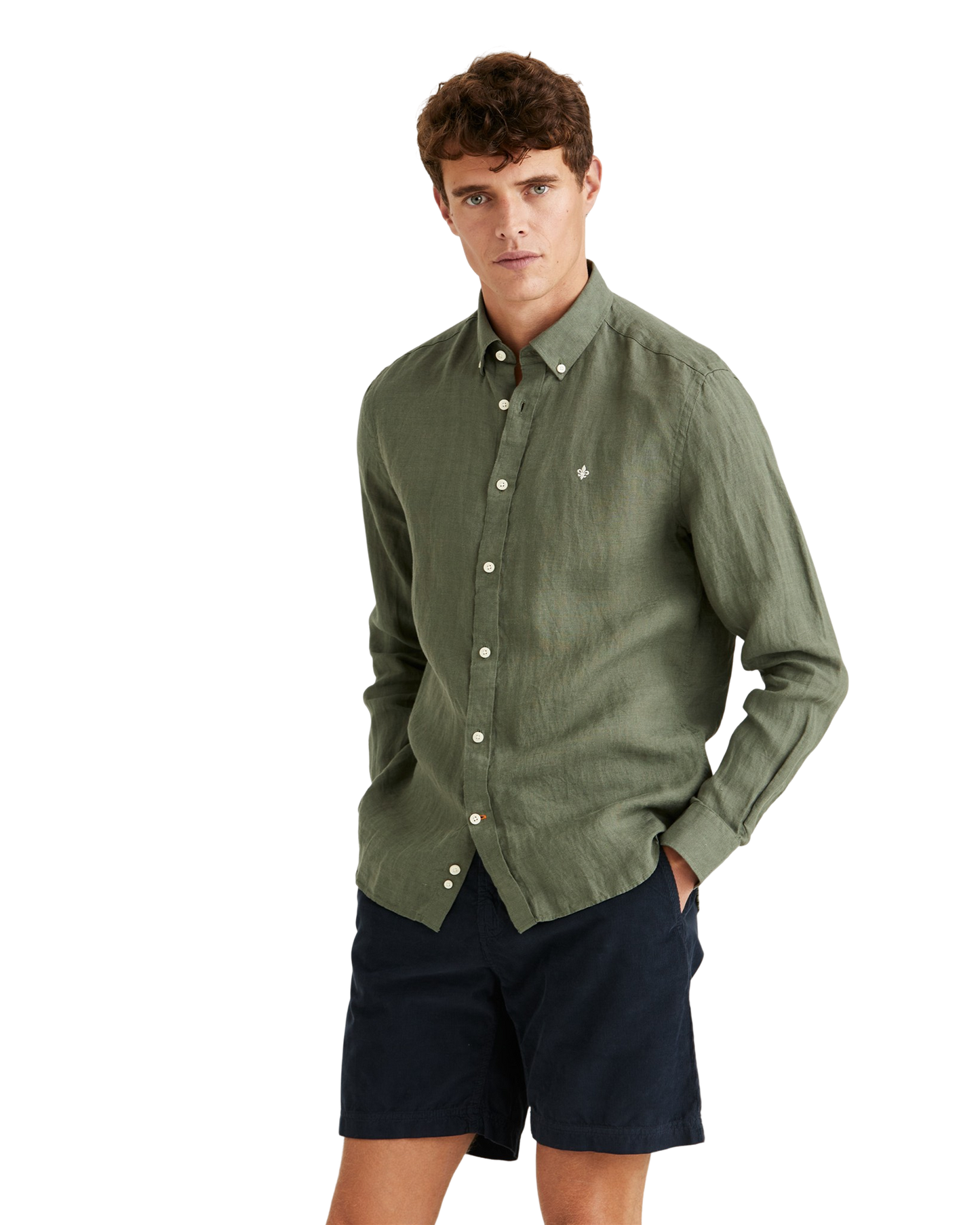 Douglas Linen Shirt-Classic Fit