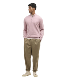 Cotton Quarter-Zip Jumper