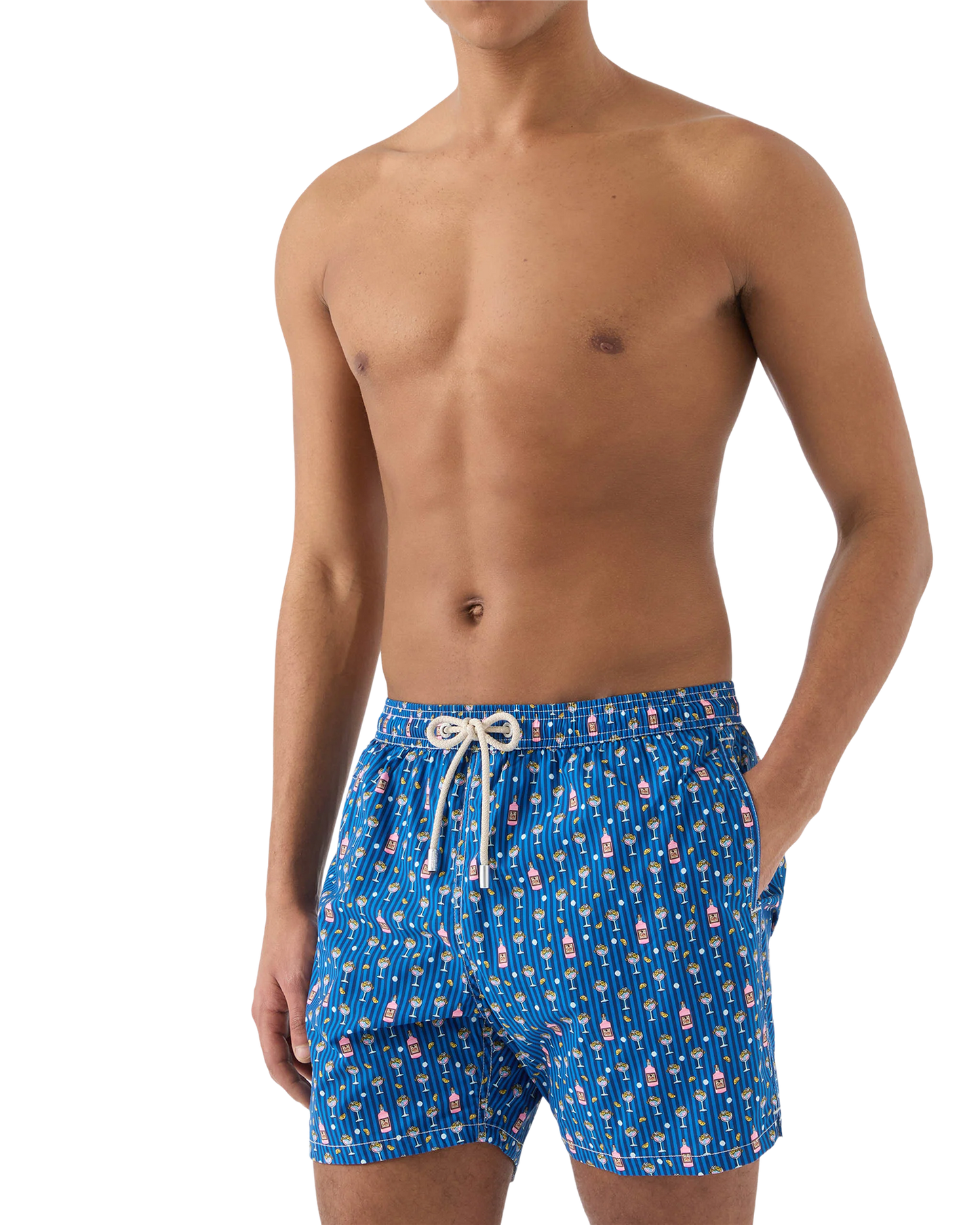 Lighting Micro Swim Shorts – Navy Cocktail Print
