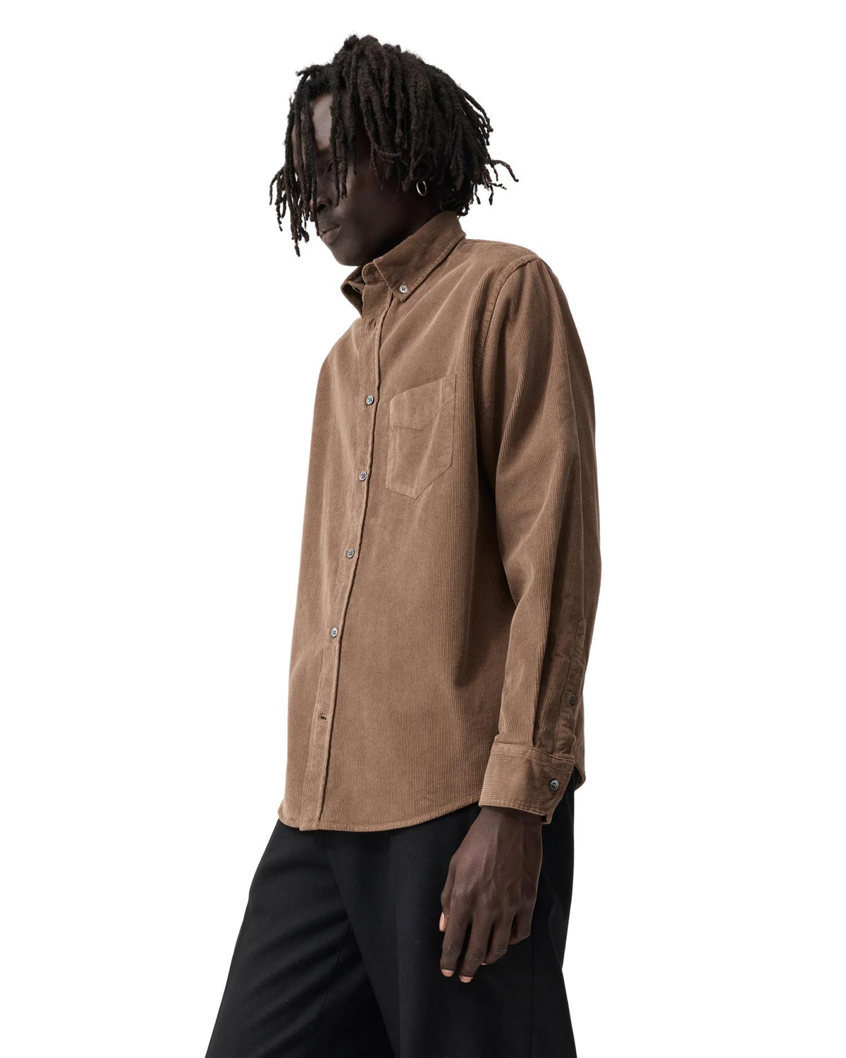 Casual Shirt Walnut Cord Brun
