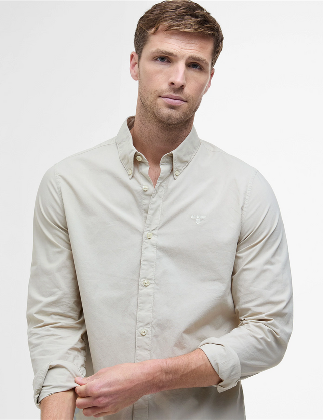 Garment Dyed Tailored Long-Sleeved Shirt