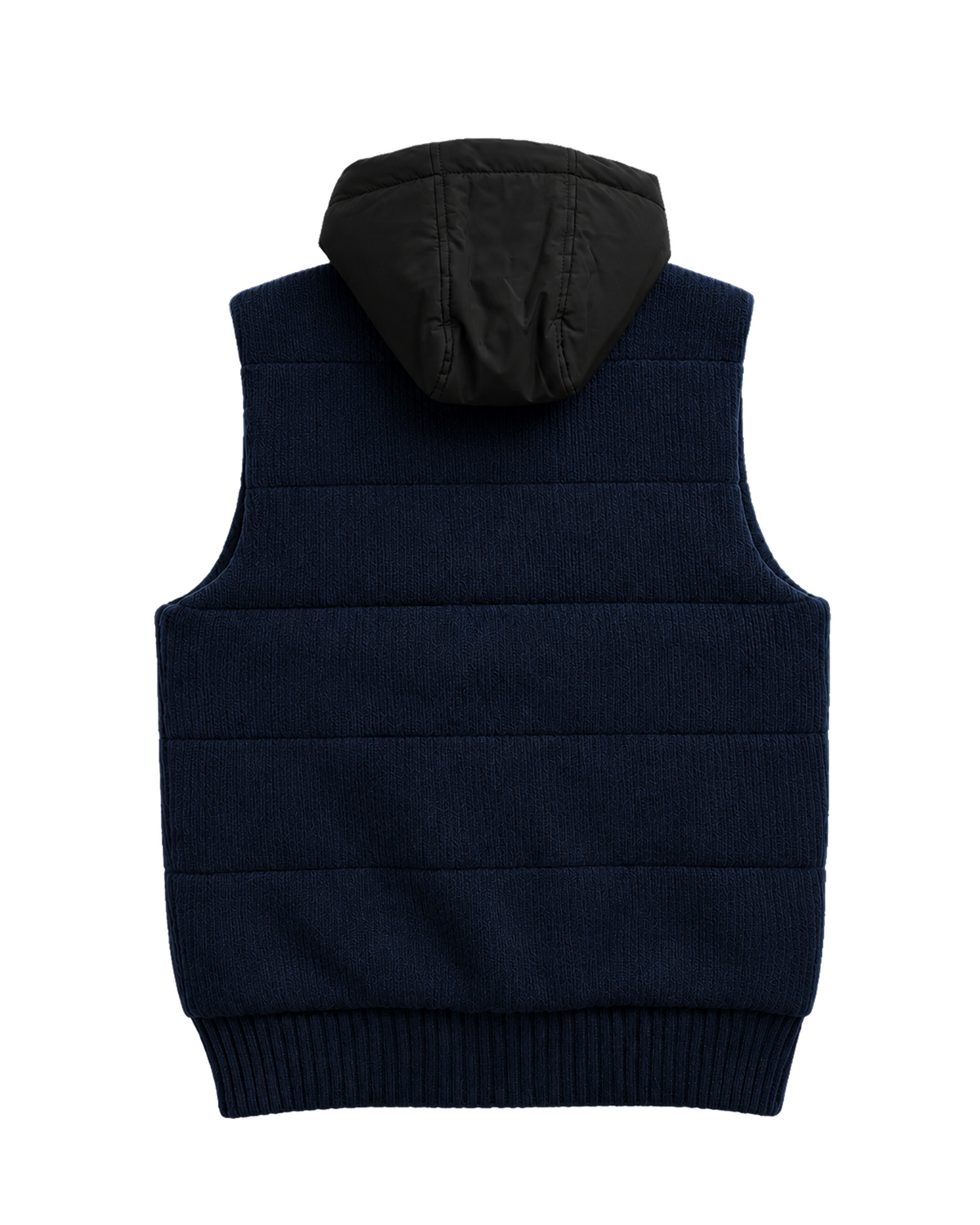 Sartorial Vest with Hood - Dark Blue