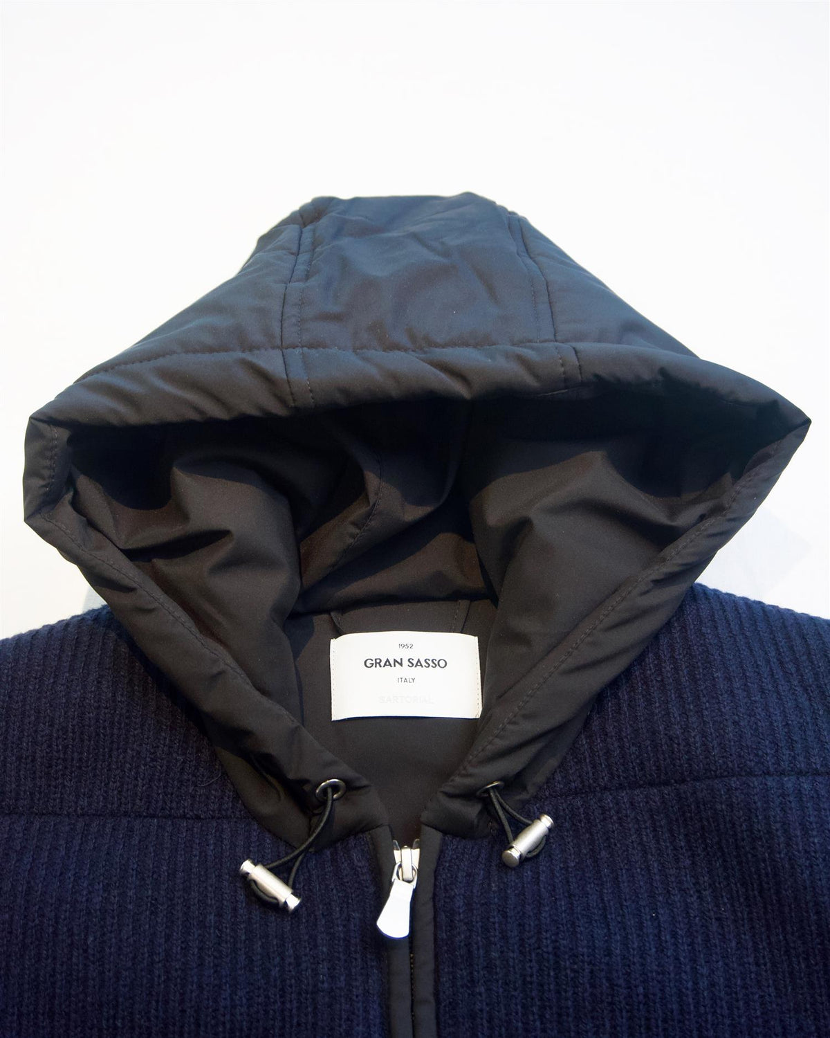 Sartorial Vest with Hood - Dark Blue