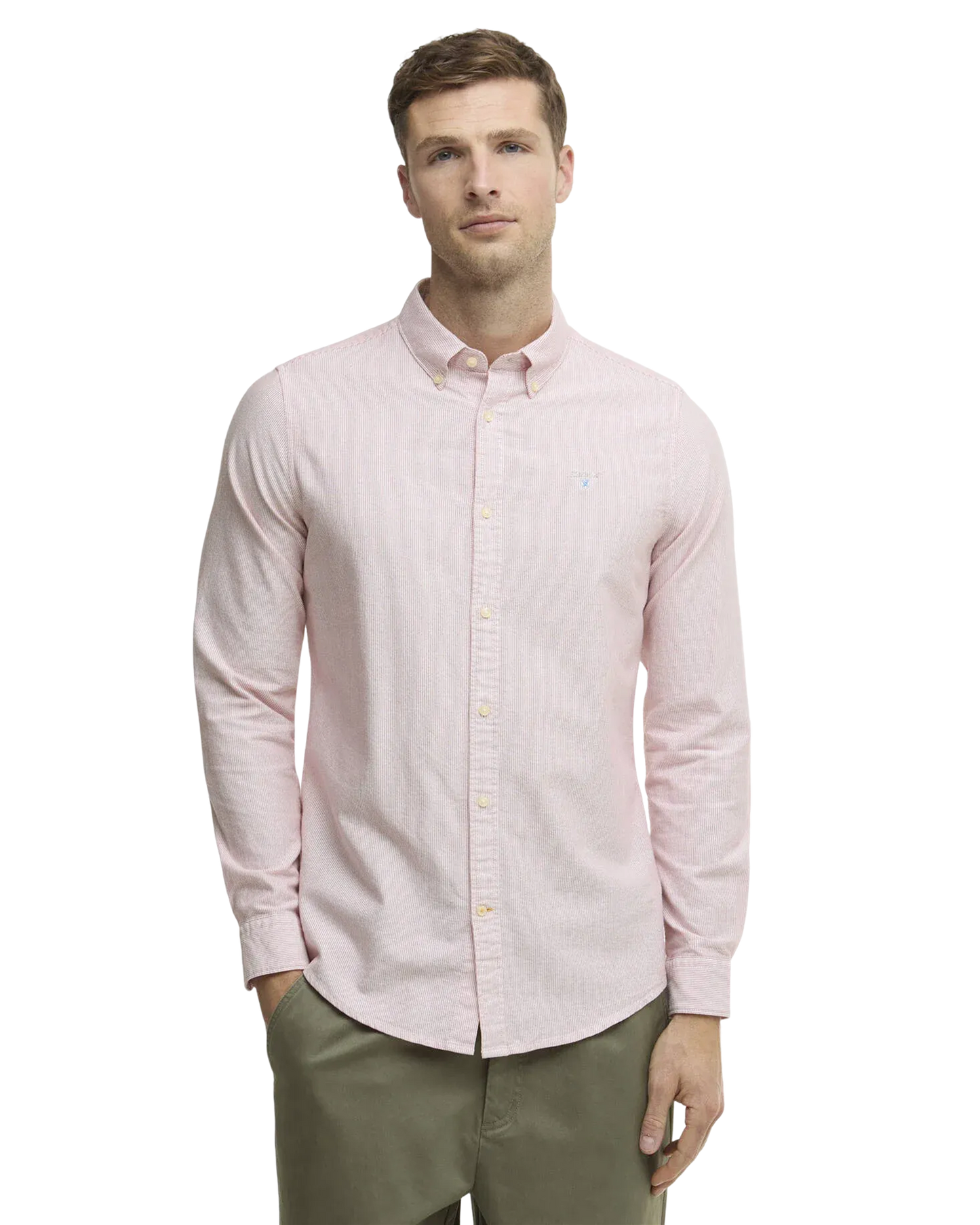 Striped Oxford Tailored Long-Sleeved Shirt