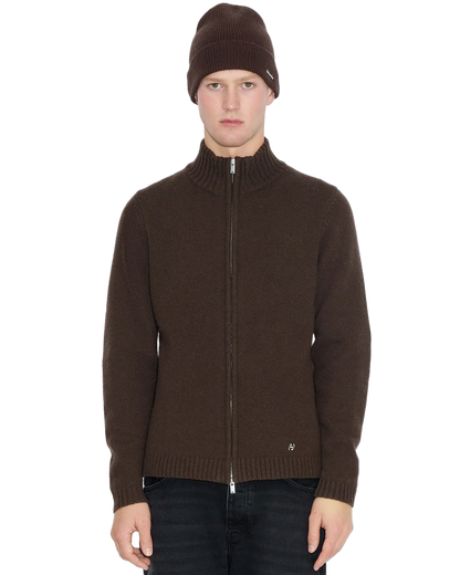 Wool Zip Cardigan