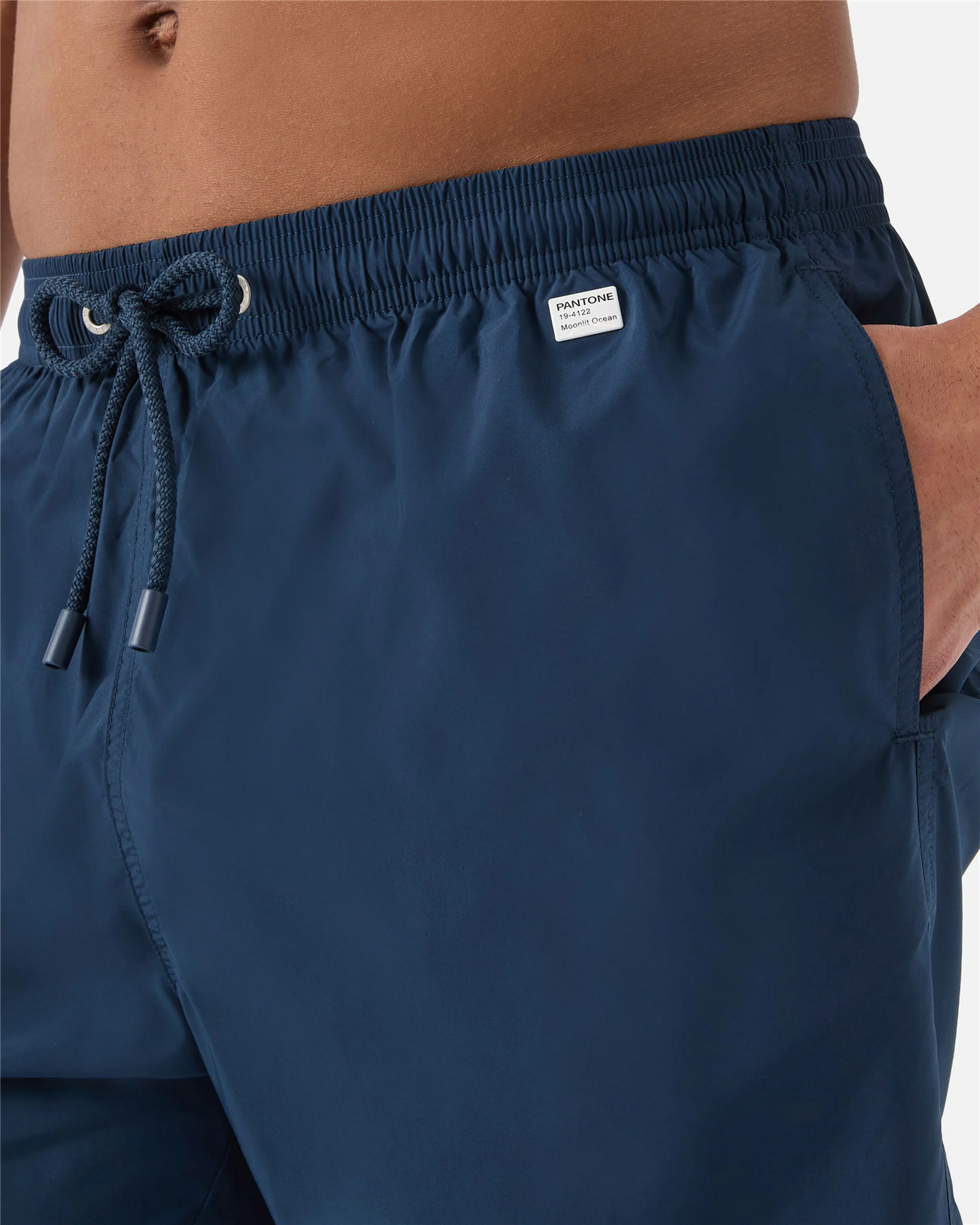 Lighting Pantone swim shorts in solid dark blue | Special Edition
