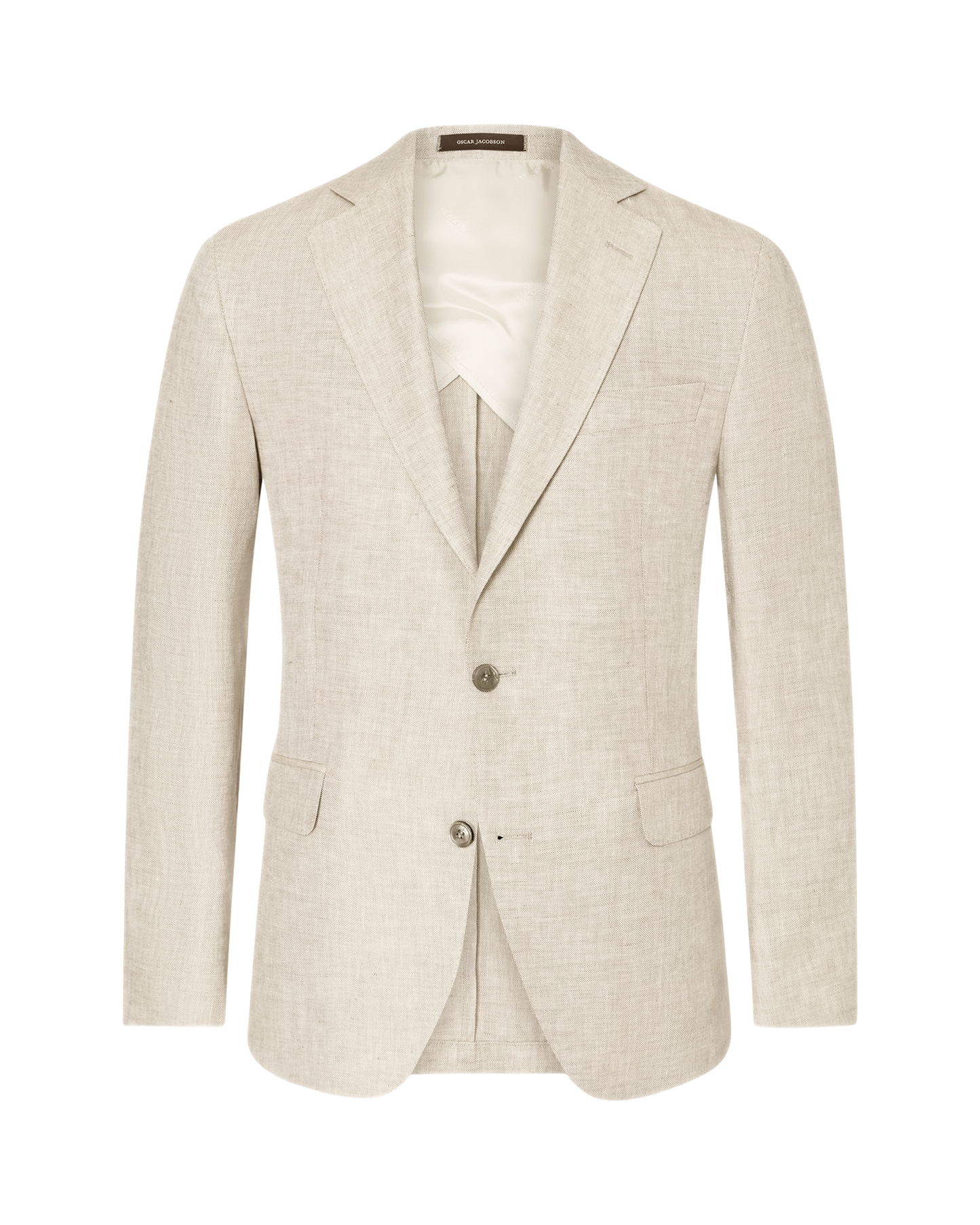 Ferry Regular Fit Linblazer – White Grass