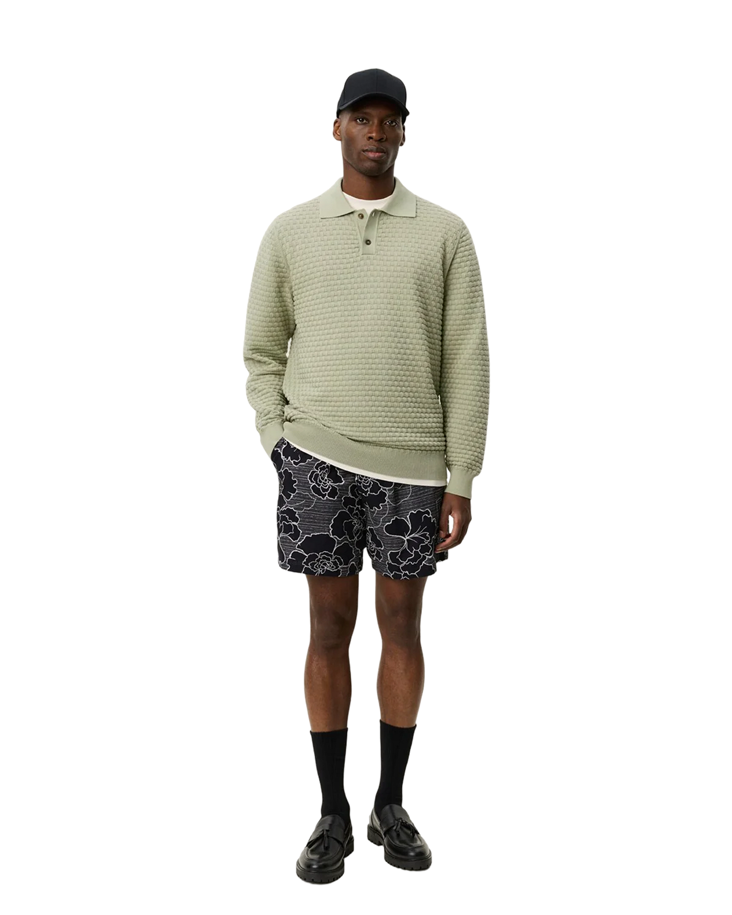 Billy Weave Knitted LS Polo
