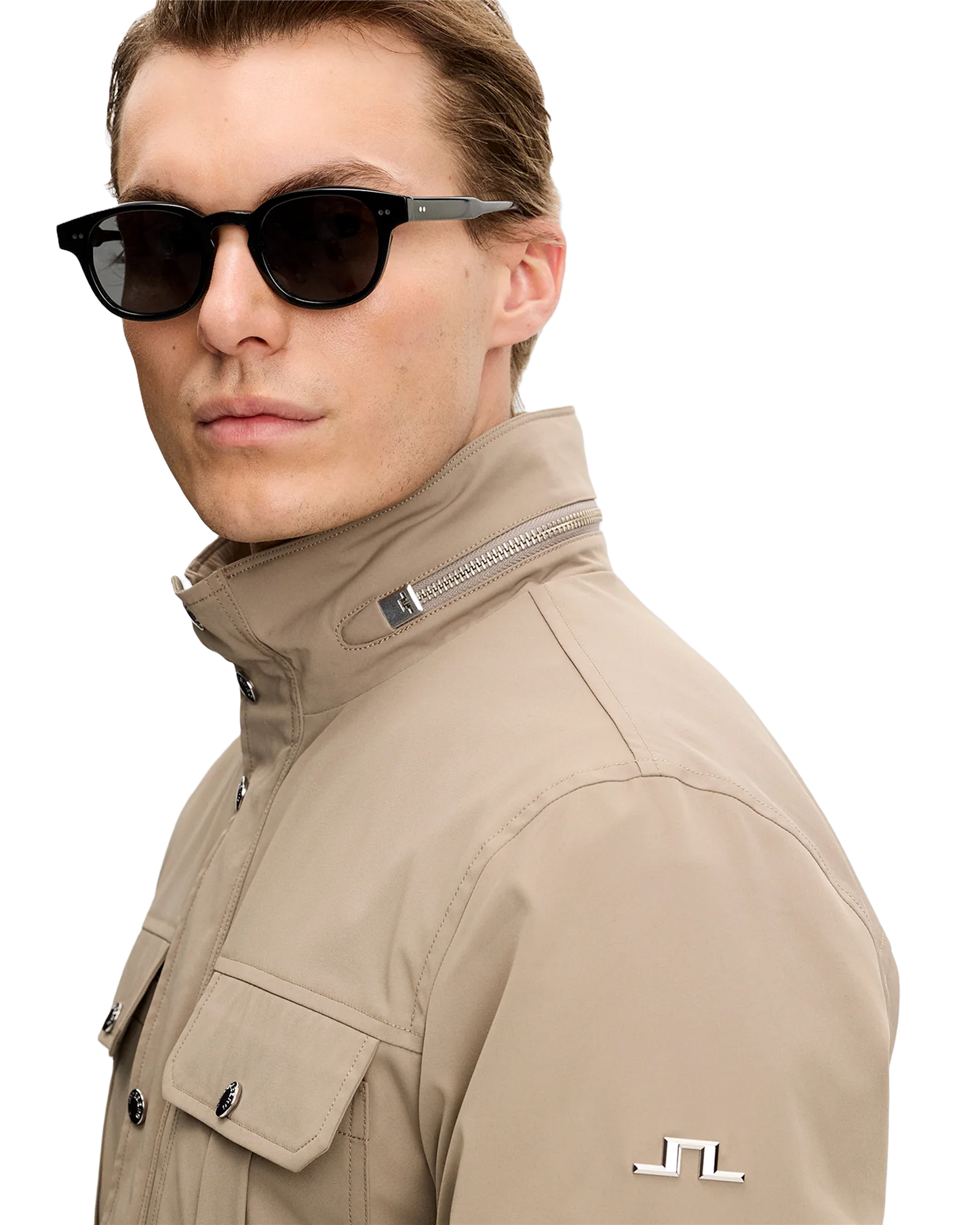 J.Lindeberg Bailey Recy Poly Jacket – Brindle