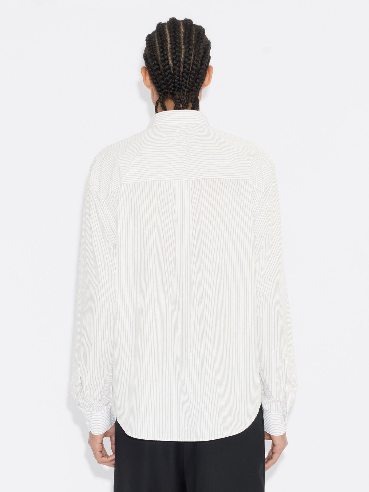 Salt Bamboo Mix Skjorte – Grey Stripe