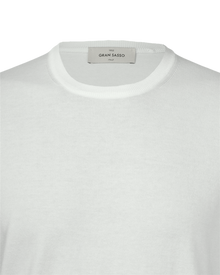 Organic cotton knit t-shirt - Beige