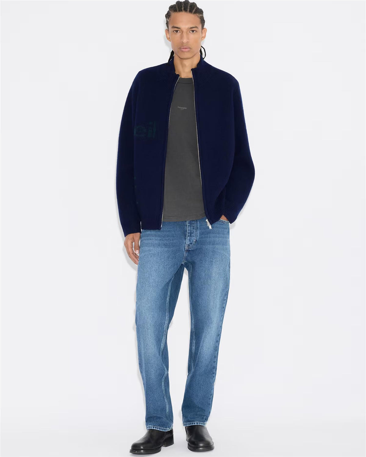 Haza Logo Zip Cardigan
