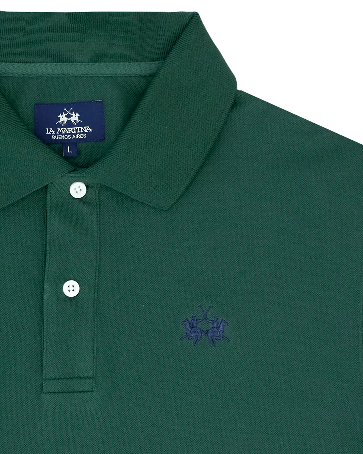 Men’s stretch piqué polo with sleeve number – Ray