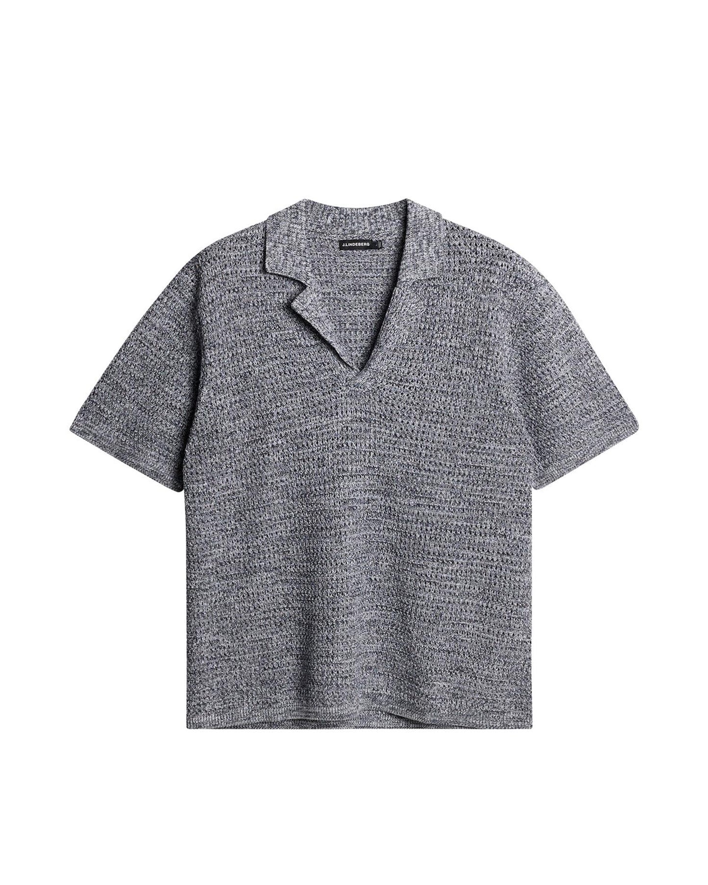 Ethan Open Collar Knit Polo