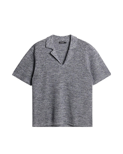 Ethan Open Collar Knit Polo
