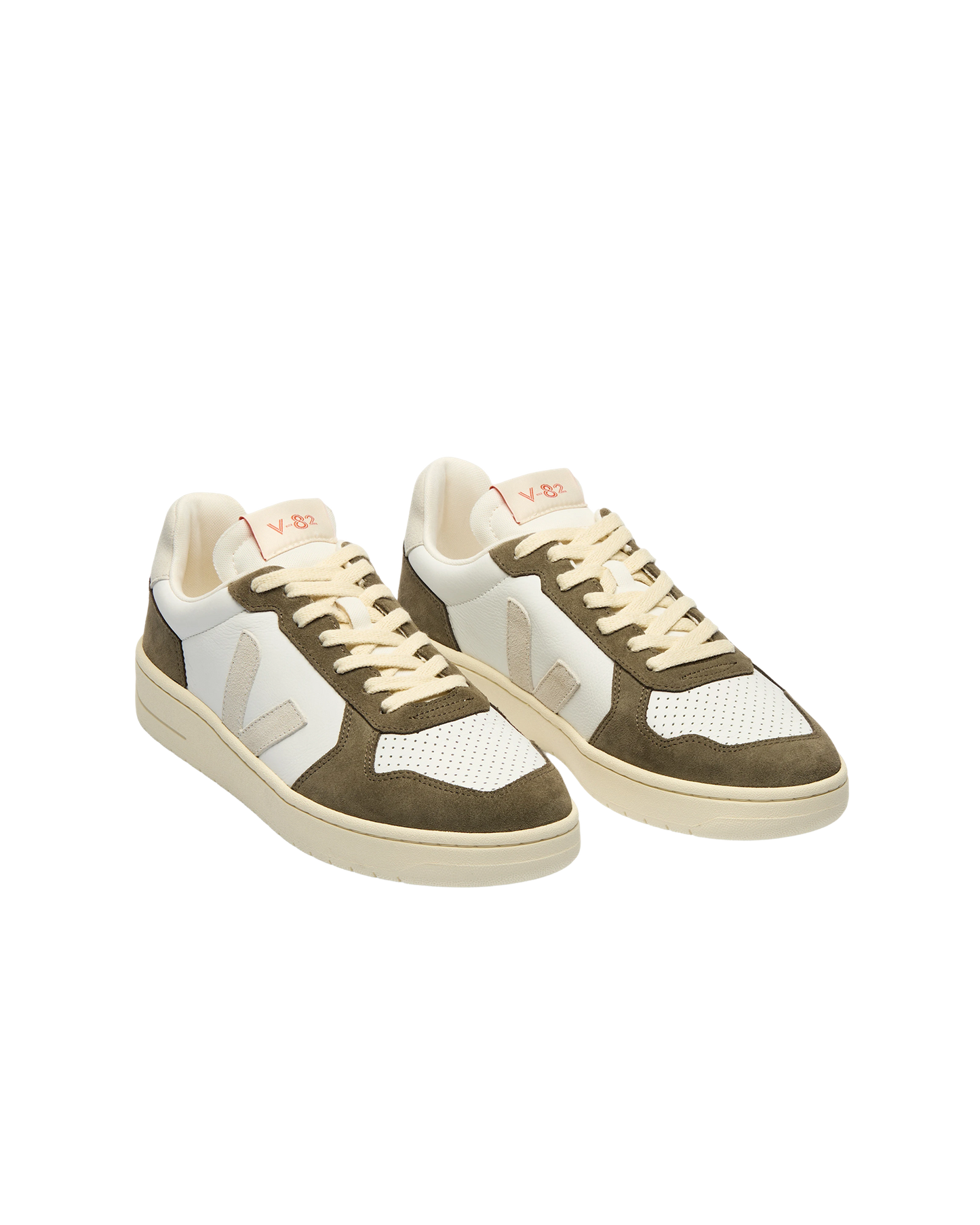 V-82 LEATHER WHITE NATURAL KAKI