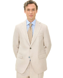 Ferry Regular Fit Linblazer – White Grass