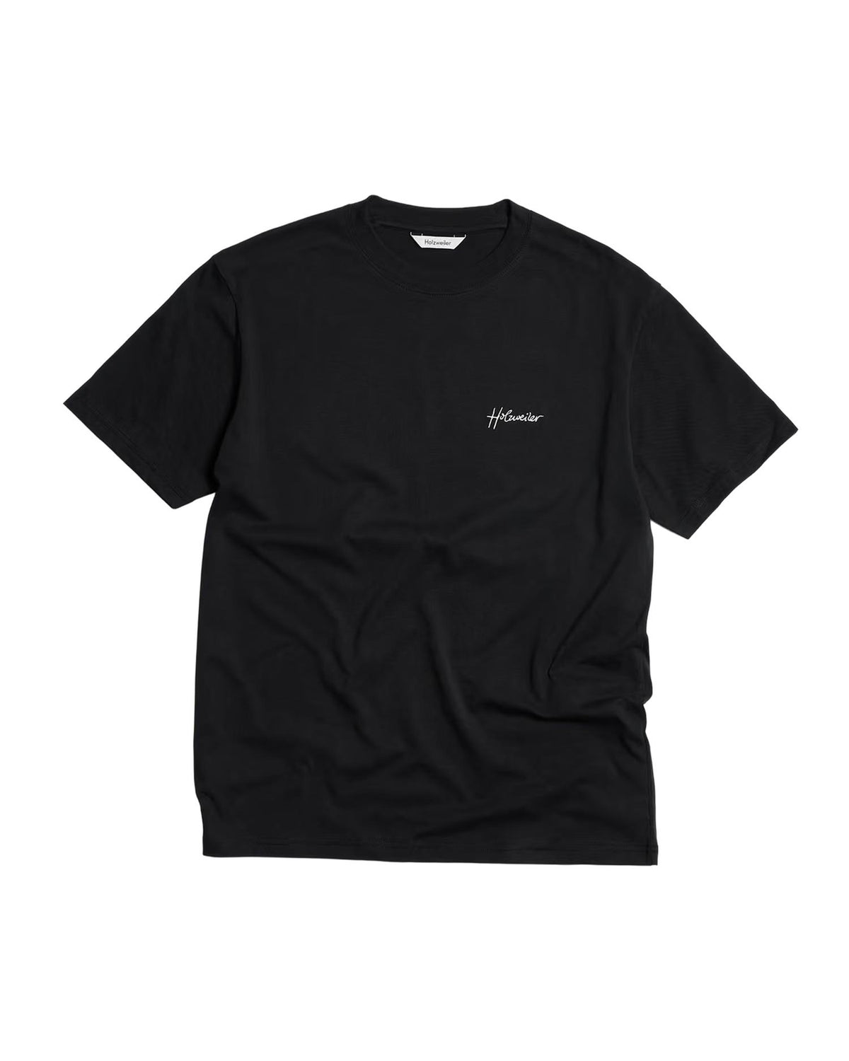 Tucker Embroidery Tee – Black