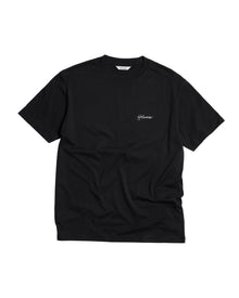 Tucker Embroidery Tee – Black