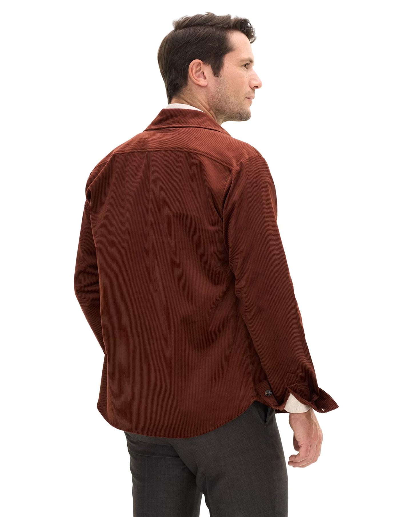 Magnus Shirt Jacket Orange Rust
