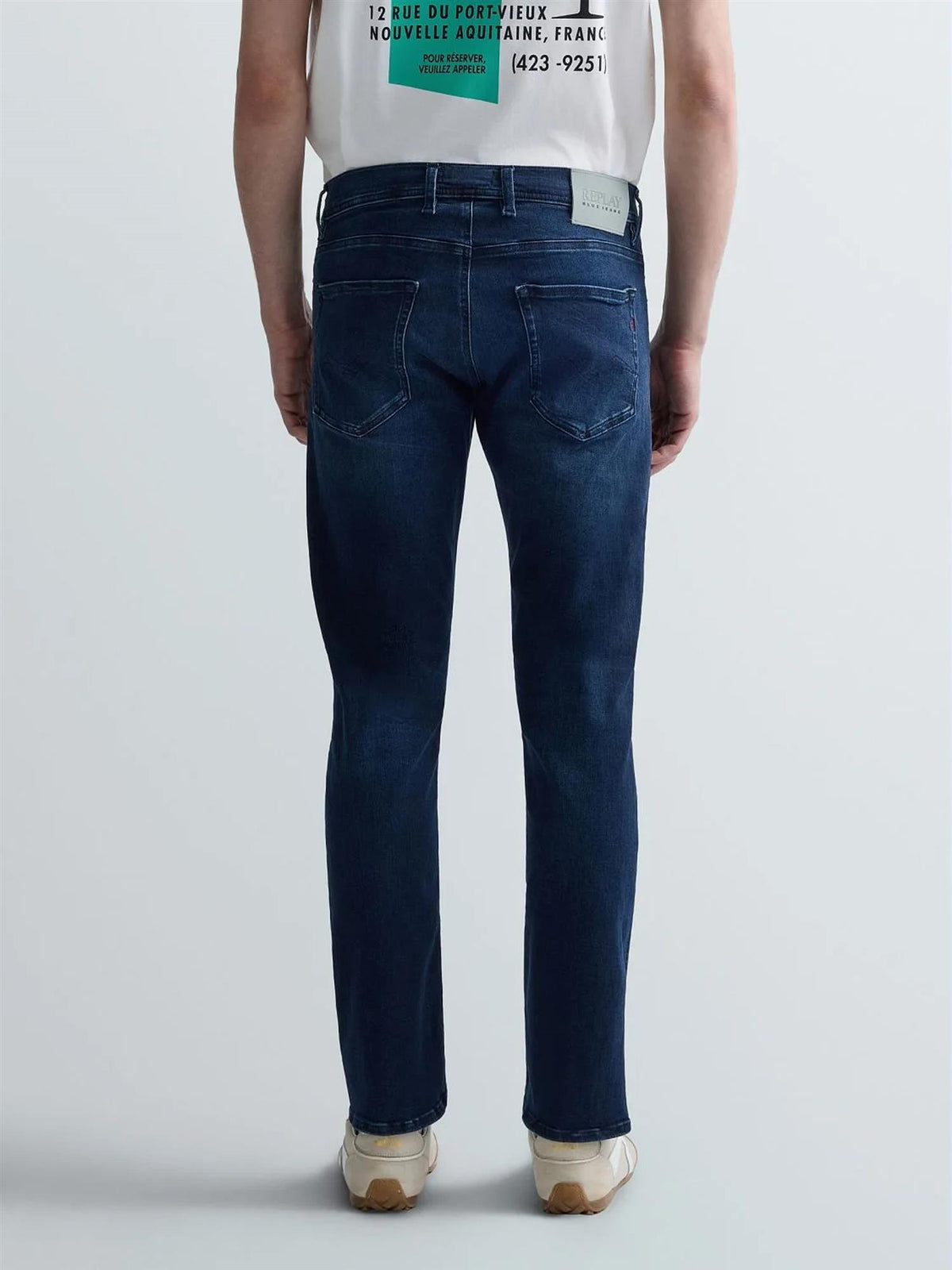 Grover Straight Fit Jeans – Dark Blue