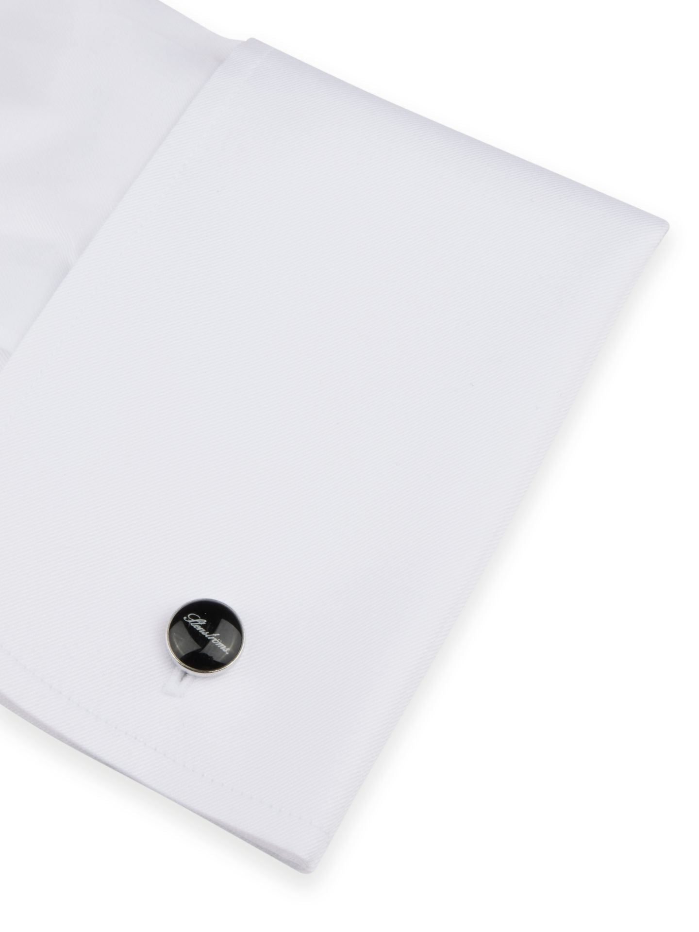 Slimline, C56 Fly Front Pleats Dr Cuff White