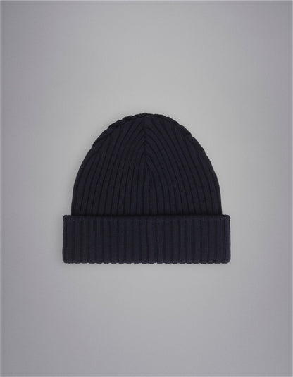 Ribbed wool beanie