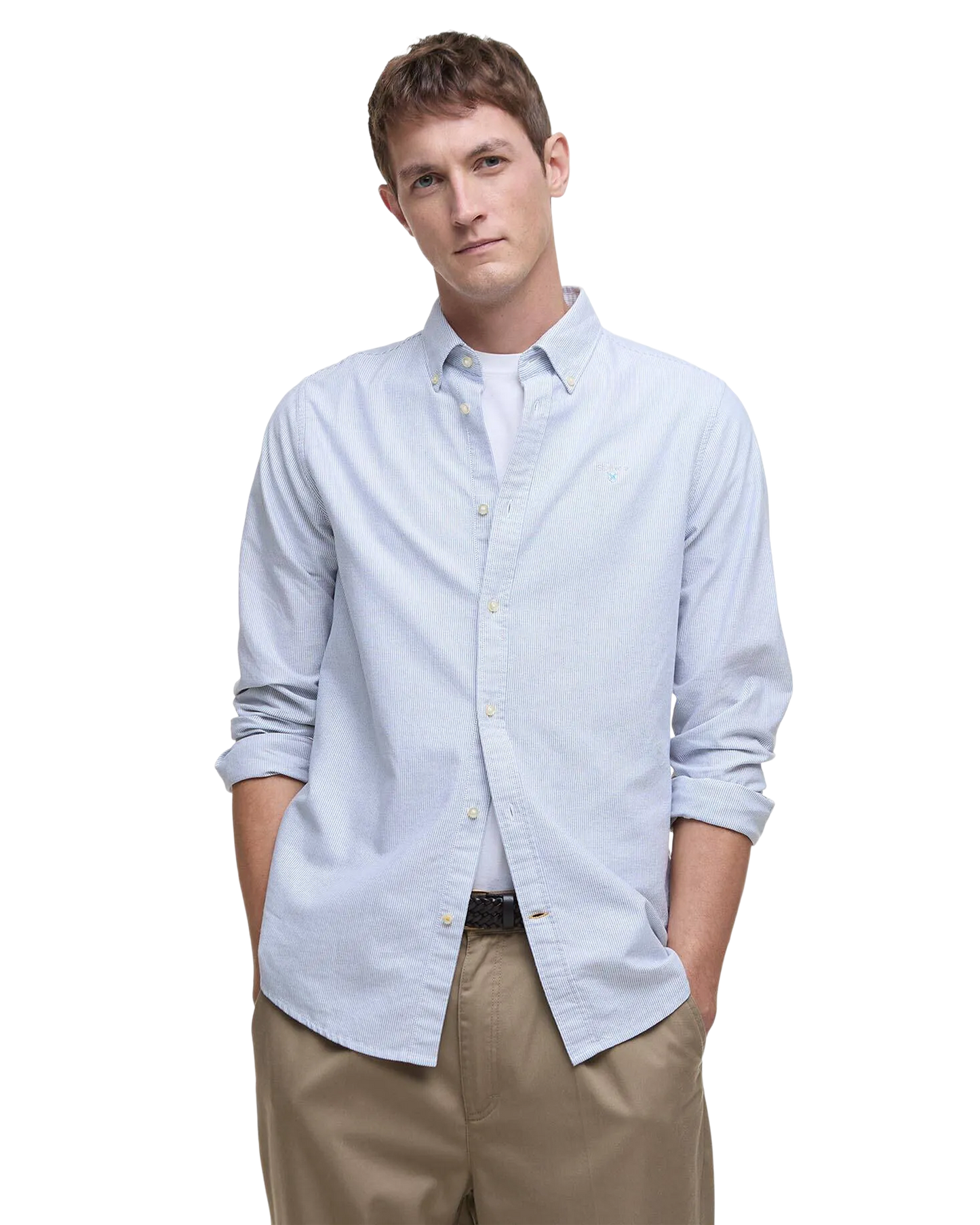 Striped Oxford Tailored Long-Sleeved Shirt