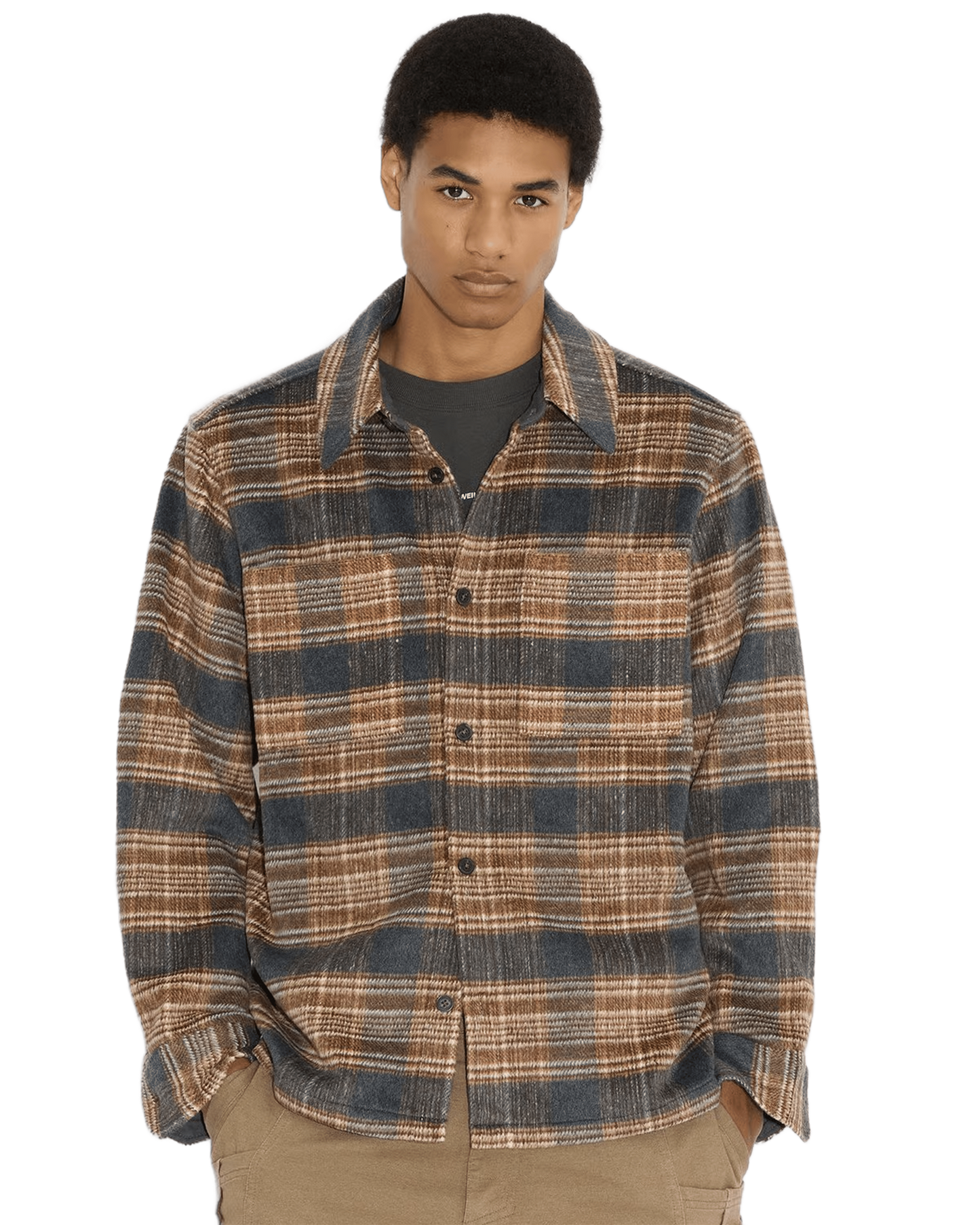 Relaxed Flannel Overshirt