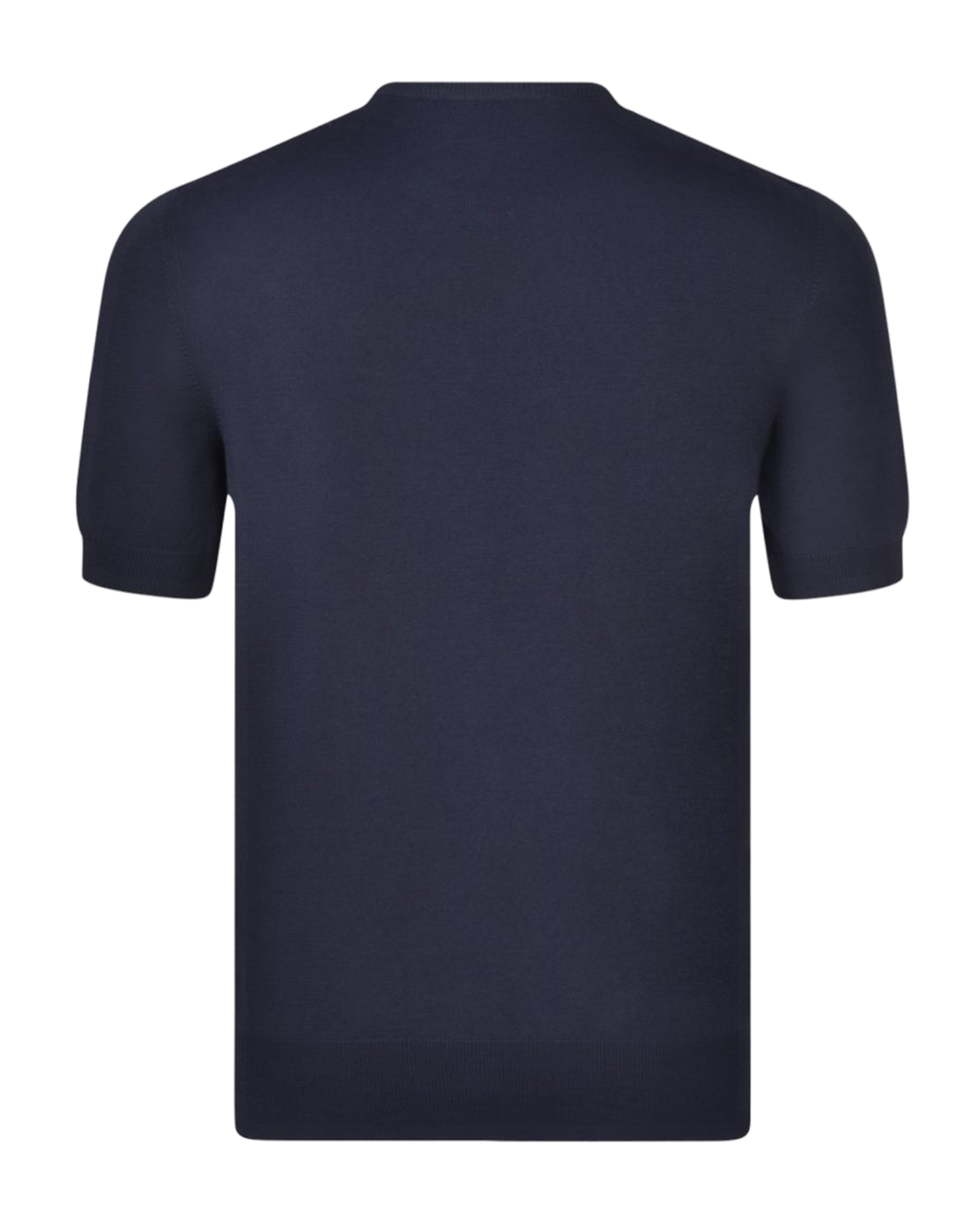 Organic cotton knit t-shirt - Blue Navy