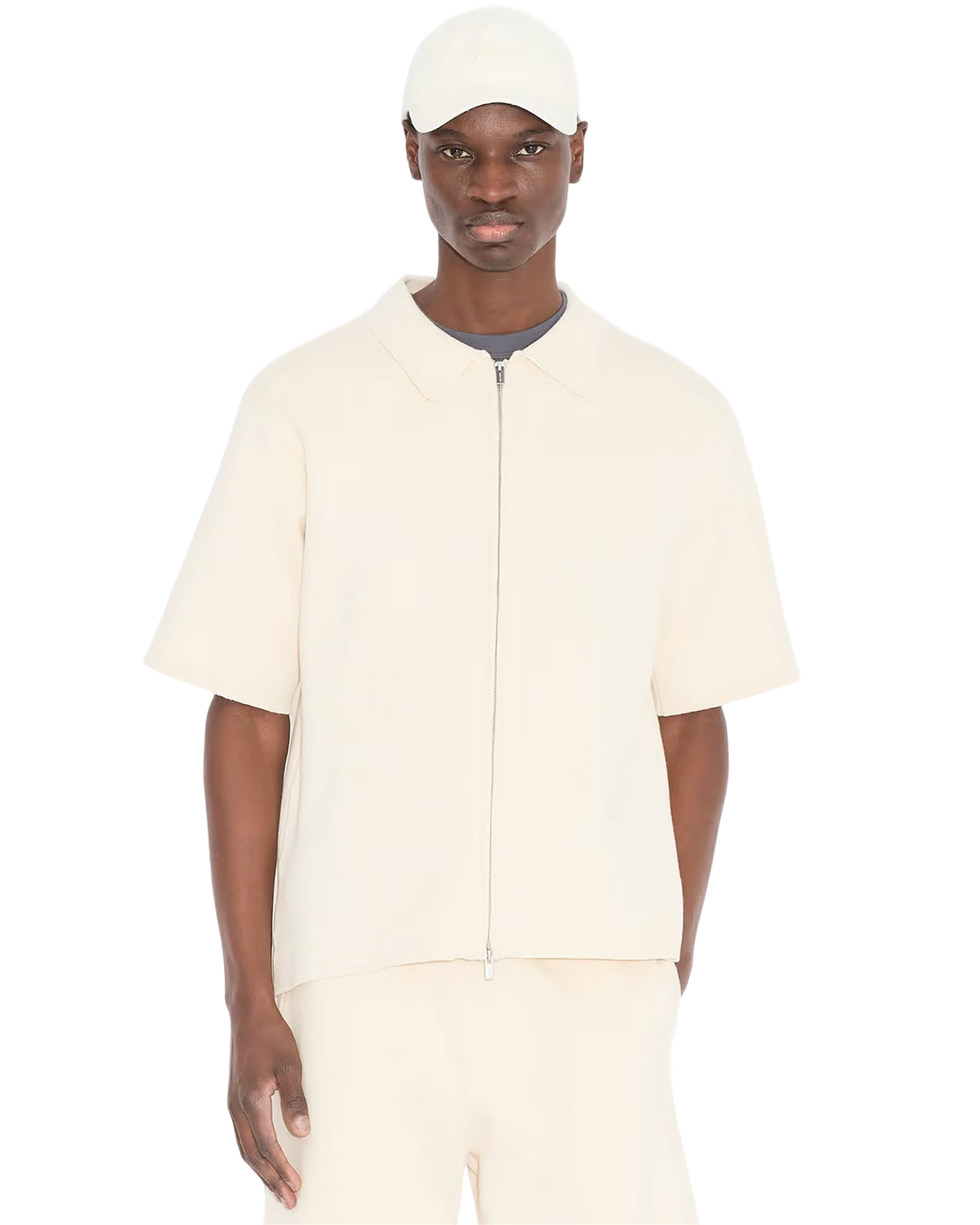 Summer Zip-Up Polo Knit