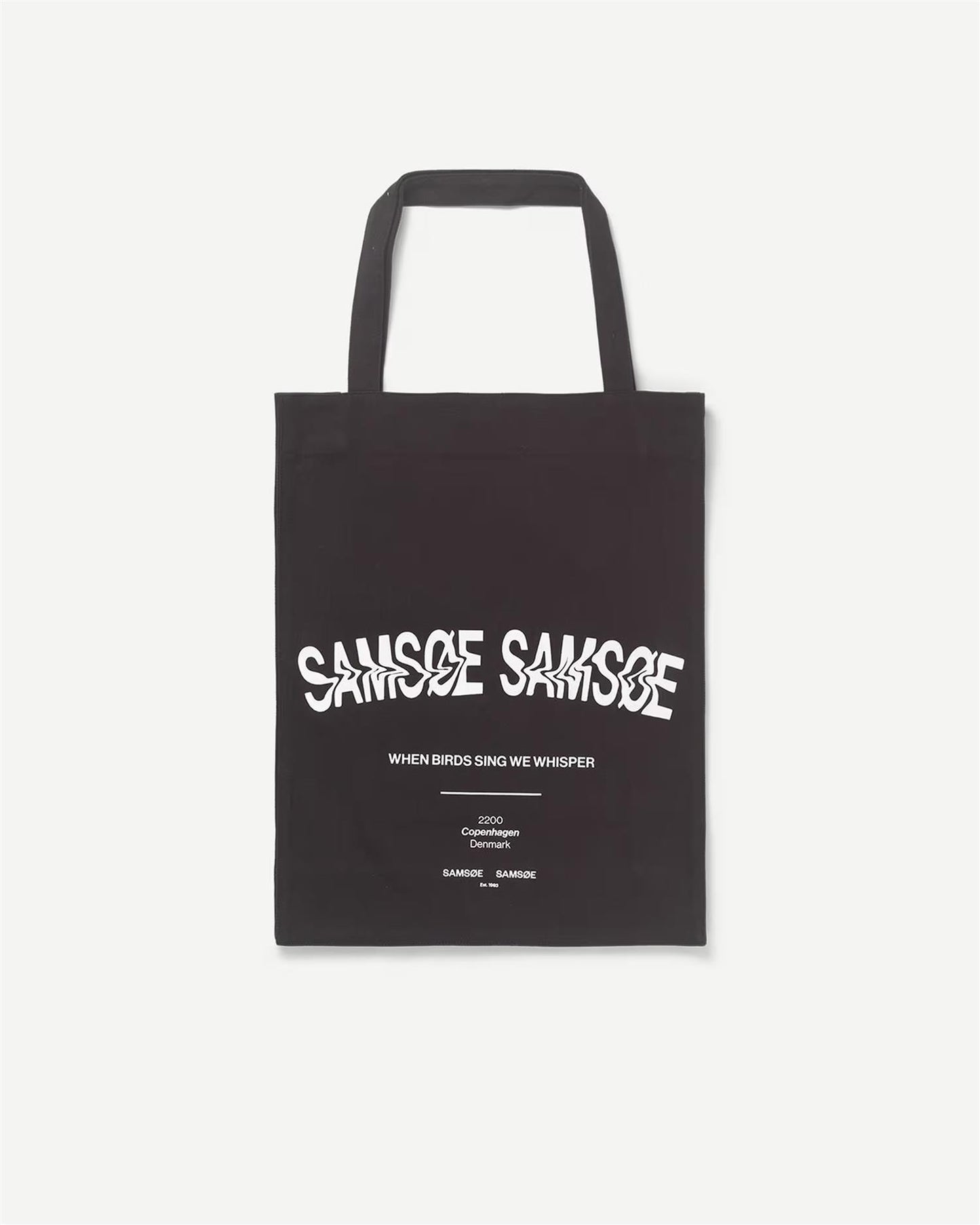 Saprint Tote Bag 14197 - Washed Black Birds